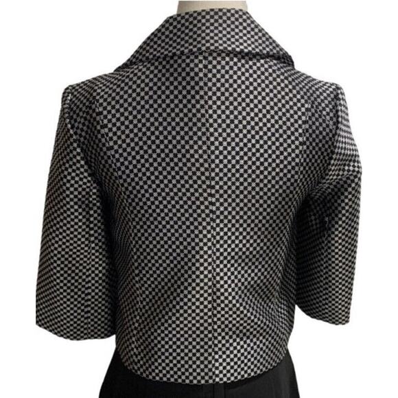 Express Design Studio Double Breasted Cropped Blazer 3/4" sleeve size O metallic - Picture 10 of 10